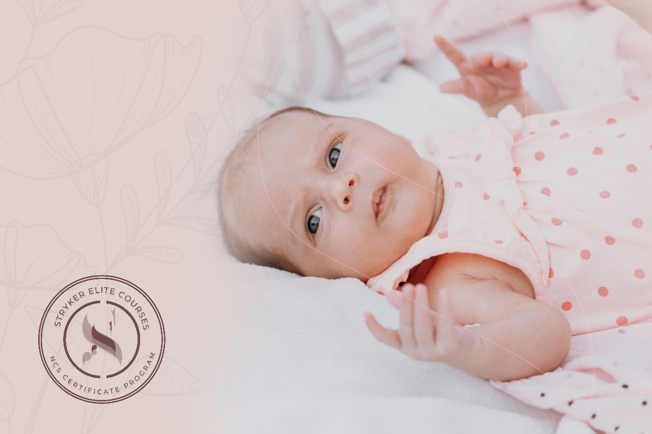 Profissional Stryker Elite cuidando de um bebê
